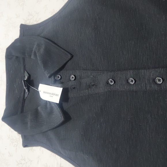 BANANA REPUBLIC SLUB RIBBED POLO TANK - Picture 5 of 8